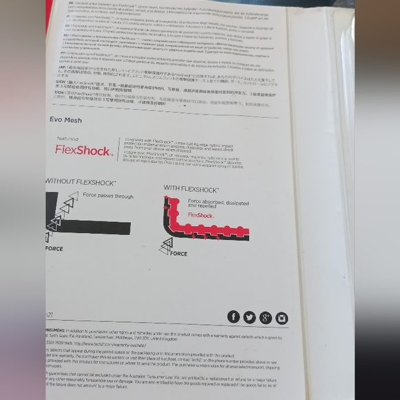 Tech 21 Evo Mesh Iphone 6/6S Case Purple/White - Picture 4 of 8